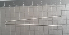 (2) 6" 99.99% Pure Silver Rods, totaling 12 inches in length